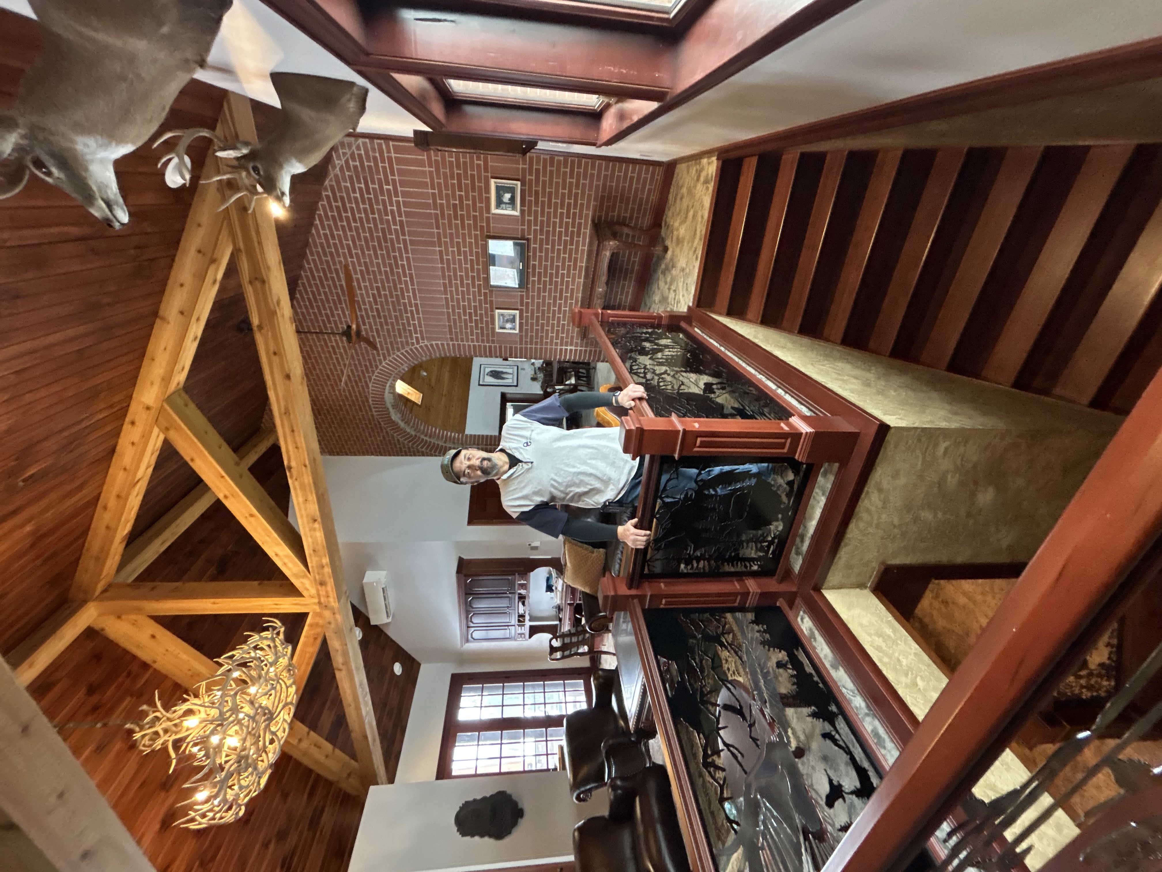 Custom timber loft interior balcony